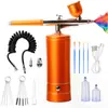 Dispositivo de Injeção de Oxigênio Hidratante de Beleza Elétrico, Aerógrafo para Esmalte, Pistola de Spray para Gradiente de Nail Art, Pistola de Spray para Confeitaria, Caneta de Spray Colorida para Miniaturas
