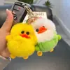 Pele de coelho Rex imitação coisa boa acontecer chaveiro pingente boa Caqui acontecer bola de pelúcia mochila bolsa decoração para pendurar pingente de Caqui feminino
