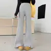 Pantalones acampanados para niñas, estilo primavera y otoño, pantalones para niños, ligeramente acampanados, adelgazantes, pantalones deportivos para estudiantes de secundaria, pantalones de chándal elegantes y modernos para niñas pequeñas