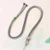 Cordón Ruyi de dos colores, tejido a mano, ajustable, con nudo de loto, con anillo de jade y oro, collar Pixiu