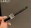 Estilo Coreano Nuevo Lujo Ligero Diseño de Nicho Temperamento Pinza para el Cabello de Cristal Pinza Lateral Versátil Moda Pinza para el Cabello