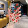 Funda para Teléfono Samsung S23Fe Estilo Retro Japonés y Coreano Rojo Pantalla Completa Estampado Pintado Cerezo Cubierta Protectora Galaxy S26+