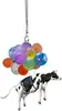 Decoración de Colgante de Gato Acrílico, Adorno Colgante para Interior de Coche Globo, Accesorio Divertido, Llavero para el Hogar