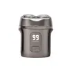Barbeador Compacto Portátil de Viagem USB de Carregamento Rápido de Alta Potência e Alta Capacidade, Original Genuíno Importado, de Dupla Cabeça