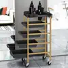 Carro de Peluquería para Permanente y Tintes Gabinete de Almacenamiento Carrito para Varillas de Peluquería Estante de Almacenamiento para Peluqueros Gabinete de Herramientas Barbería Peluquería