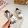 Sapatos Infantis de Cadarço com Bolinhas e Laço Outono Novidades para Bebês e Crianças Pequenas Sapatos de Princesa Elegantes Sapatos de Dança para Bebê
