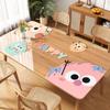Tapete de mesa Dopamina à prova de óleo, à prova d'água, anti-escaldante, PVC transparente, toalha de mesa de vidro macio, desenho animado, mesa de centro, tapete de proteção para mesa