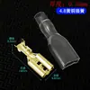 Conector de cobre prensado en frío tipo plug-in, terminal de resorte para conector hembra de 6.3/4.8/2.8MM.