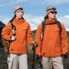 Jaqueta Estilo Luotuo para Homens e Mulheres, Jaqueta Três em Um Destacável à Prova de Vento e Impermeável, Roupa para Caminhada e Montanhismo ao Ar Livre, Tendência