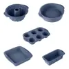 Molde para Pastel de Chifón Molde de Silicona Grado Alimenticio Resistente a Altas Temperaturas Molde para Pan Tostado Juego de Moldes para Hornear