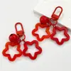 Chaveiro Criativo DIY Sino Estrela de Cinco Pontas Dupla Pingente de Bolsa Fofo Corrente de Celular Acessórios de Joia Pingente de Chaveiro