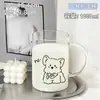 Vaso de vidrio de gran capacidad ml para uso doméstico, vaso para jugo y bebidas, nuevo vaso con popote de alta apariencia para mujer, adecuado para preparar té