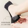 Calcetines de cinco dedos para mujer, finos de verano, tobilleros invisibles, antideslizantes, no se caen del talón, para combinar con zapatos de corte bajo, sin borde visible, calcetines con dedos para mujer