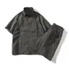 Roupas de Verão Masculinas Casal Rua Estilo Coreano Japonês Europeu Americano Estilo de Hong Kong Tendência Comércio Exterior Atacado Transfronteiriço Moda Jovem Bonito