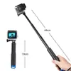 Bastão de Selfie Telescópico Portátil para Câmera 19 polegadas Multi-colorido Armazenamento Telescópico Bastões de Selfie, Bastão de Selfie para Câmera Esportiva