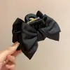 Elegante Pinza para el Cabello con Lazo de Satín, Pinza de Tiburón de Alta Gama, Pasador, Pasador para Mujeres en la Parte Posterior de la Cabeza