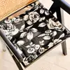Cojín vintage de estilo francés de lujo ligero, adecuado para sillas de comedor, asientos de coche y sillas de oficina; cojín antideslizante para asiento de silla y banco, para todas las estaciones, de algodón y madera