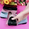 Nuevos zapatos de mujer de comercio exterior transfronterizo, zapatos de una sola pieza transpirables de tejido fly-knit, suela blanda, cómodos para los pies, zapatos planos, punta cuadrada, zapatos casuales para mamá para mujer