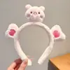 Diadema de Peluche para Otoño e Invierno, Diadema Especial con Presión para Lavarse la Cara y Aplicarse Mascarilla, Coleta, Accesorio para el Cabello de Pato Amarillo, Cueva para el Cabello