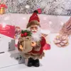 Venta Caliente Transfronteriza Adornos de Muñeco de Papá Noel de Pie Trineo Papá Noel Decoración de Regalo para Ventana de Centro Comercial