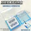 Nova Caixa de Armazenamento de Unhas Vestível de Camada Dupla Caixa de Manicure Transparente Caixa Quadrada de Acrílico de Alta Qualidade Exquisita Venda por Atacado