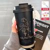 Taza térmica de acero inoxidable 316 con diseño de lirio de los valles, para niñas, con un valor de color alto, para café, para estudiantes, para oficina