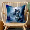 Funda de Almohada de Perro de Alpaca Más Vendida Transfronteriza, Linda Funda de Cojín Decorativa para Dormitorio de Gato, Hogar, Sofá