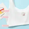 Ropa interior de algodón puro para niñas en crecimiento de 7 a 15 años, sujetadores para niñas jóvenes, camisetas de verano para estudiantes de primaria y secundaria