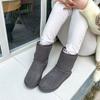Botas de Neve Femininas 2026 Novo Modelo, Couro Bovino Antiderrapante Inverno Quente Forradas com Lã Espessas Clássicas Curtas para Mulheres
