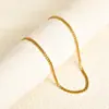 Collar Europeo y Americano Transfronterizo Estilo Lujo Ligero de Acero Inoxidable, Cadena de Serpiente/Cadena Cubana Gruesa/Cadena Cubana Fina, Joyería de Alta Gama