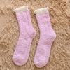 Calcetines de terciopelo coral sin lana transfronterizos, calcetines tobilleros para mujer, calcetines de suelo cálidos, calcetines de media luna de terciopelo, venta al por mayor