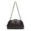 2026 Nuevo Bolso de Mano Tejido Hecho a Mano, Bolso Nube Personalizado, Moderno Bolso de Cadena Clip Shell para Mujer de Hombro Cruzado