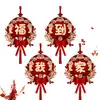 Pingente de Bênção de Ano Novo Pronto de Fábrica Ano do Cavalo 2026 Festival da Primavera Decoração Criativa Pingente de Nó Chinês Festivo de Ano Novo