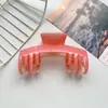 Pinza para el pelo de gorra de béisbol transfronteriza de Amazon para mujer, Elegante horquilla de hueso de dragón con diseño de flujo, Pinza de tiburón para recogido en la parte trasera de la cabeza
