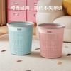 Cubo de basura con anillo de presión Hogar Sala de estar Lujo Ligero Dormitorio Grande Baño Creativo Inodoro Dormitorio Cocina Basura Al por mayor