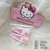 Desenho Japonês Rosa KT Penteado terno Menina Doce BB Clip Cabeça de Bola Tendão de Borracha Bico de Pato Presilha Acessórios de Cabelo Fofos