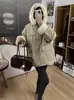 Chaqueta de Algodón Cálida Engrosada para Mujer Abrigo de Algodón Imitación Lana de Cordero Ropa de Abrigo Otoño Invierno 2026 Nuevo Estilo Pequeña Holgada Top Acolchado de Algodón