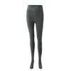 Leggings femininas para baixinhas, adequadas para primavera, outono e inverno, com forro de fleece, novo modelo 2026, 145 cinza, meia-calça compressora afina a silhueta