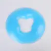 Almohada de silicona para apoyar la cara para salones de belleza, almohada de látex engrosada para apoyar la cara, almohada facial de masaje para cama de belleza, almohada con agujero antideslizante
