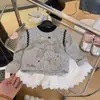 Camiseta básica de manga larga con estampado de lunares y cachorro de dibujos animados para niña, top casual versátil, dulce y elegante