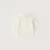 Top de punto de seda helada de manga corta para niña estilo coreano 2026 primavera-verano nuevo y moderno camiseta para niños