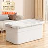Caja de Almacenamiento para el Hogar de Gran Capacidad para Ropa, Edredones, Juguetes, Artículos Varios con Ruedas y Tapa, Caja de Almacenamiento de Plástico Engrosado