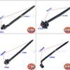 Arnés de cableado fijo de disposición de tubería de viga de automóvil de comercio exterior con enchufe de asiento clip de correa de nailon con corbata de punta