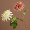 Nueva Tela de Seda Flor Grande Artificial Tallo Único Flor de Dalia para Decoración de Mesa de Comedor en Casa Arreglo de Flores de Piso para Boda Flor Artificial