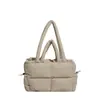 Bolso de Axila para Mujer Transfronterizo Nuevo, Bolso de Hombro Cuadrado Acolchado Estilo Europeo y Americano, Bolso Tote Versátil Nube Acolchada
