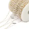 Cadena de Cuentas de Piedra Natural Acero Inoxidable de Fábrica Fuente Venta al por Mayor 0.8mm Conserva el Color Collar Pulsera DIY Transfronterizo En Stock Disponible para Personalización