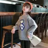 Suéter Pulóver para Niña 2026 Nuevo Otoño/Invierno Moda Tejido para Niñas Mayores, Camisa Base Engrosada