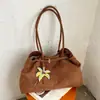 2026 Nova Bolsa Tote Merade Retrô Grande Capacidade para o Dia a Dia Bolsa de Ombro Único Versátil Simples de Mão para Mulheres