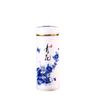 Nueva taza termo de cerámica azul y verde de Jingdezhen, taza de regalo de negocios doble, taza para coche, fabricantes, venta al por mayor