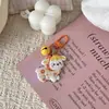 Chaveiro de Sino de Ovelha Pequena Fofo Macio Divertido Ovelha Doce Coração Menina Pingente Ins Ornamento de Mochila Presente